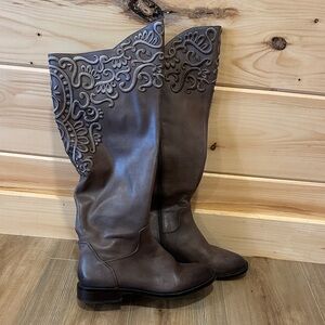 Giani Bernini Gray Over the Knee Boots